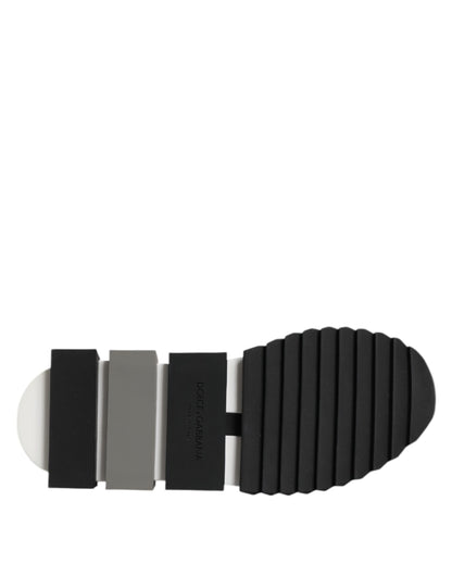 Dolce &amp; Gabbana Grün Schwarz Slip On Sorrento Sneakers Schuhe