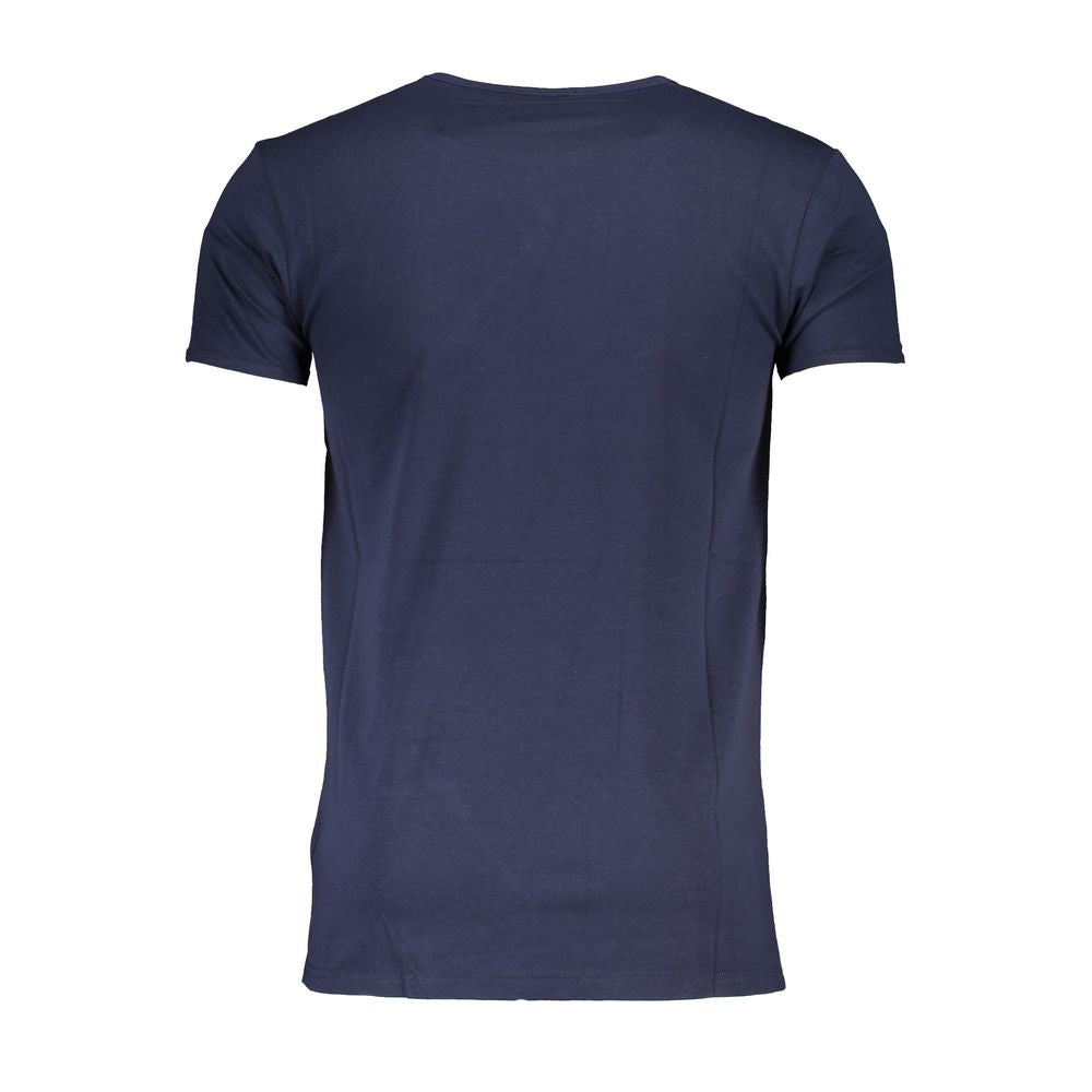 Blaues Baumwoll-T-Shirt der Cavalli Class