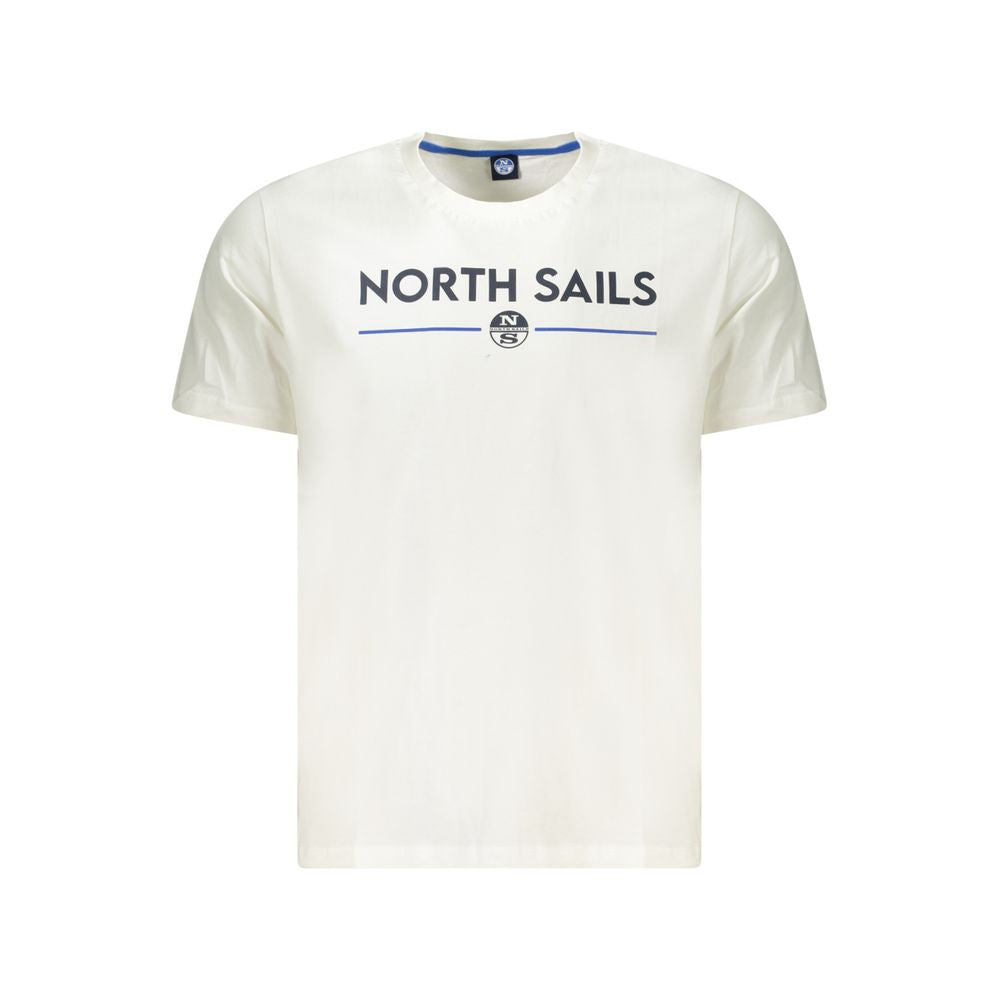 North Sails Herren-T-Shirt aus weißer Baumwolle