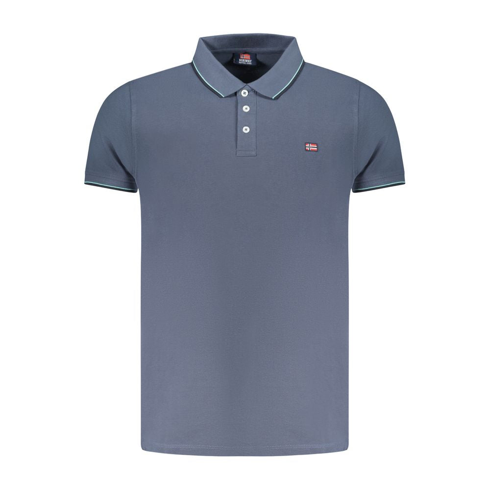 Norway 1963 Blue Cotton Polo Shirt