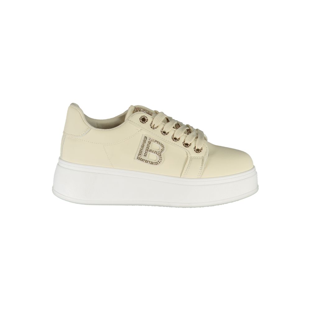 Laura Biagiotti Beige Polyester Damen Sneaker