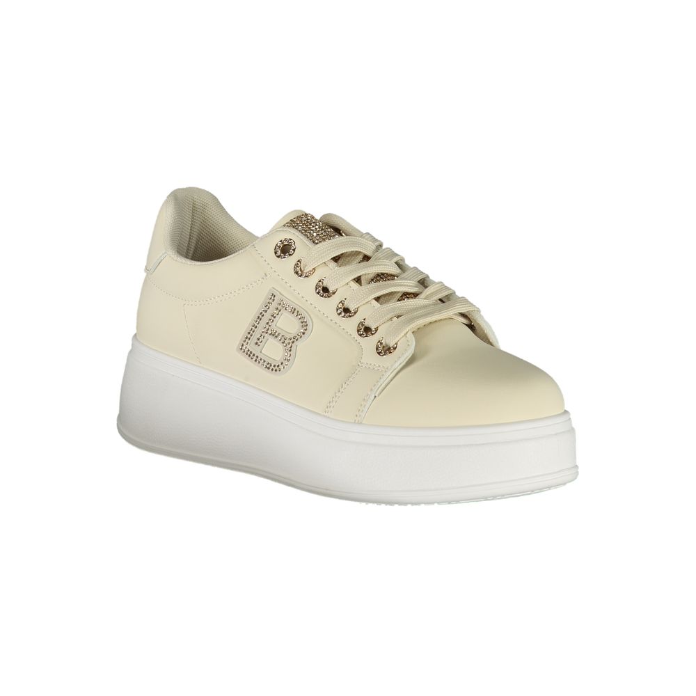 Laura Biagiotti Beige Polyester Damen Sneaker