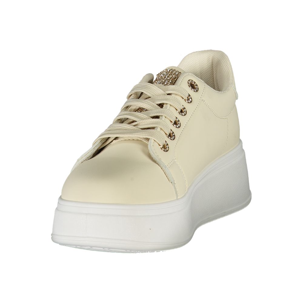 Laura Biagiotti Beige Polyester Damen Sneaker
