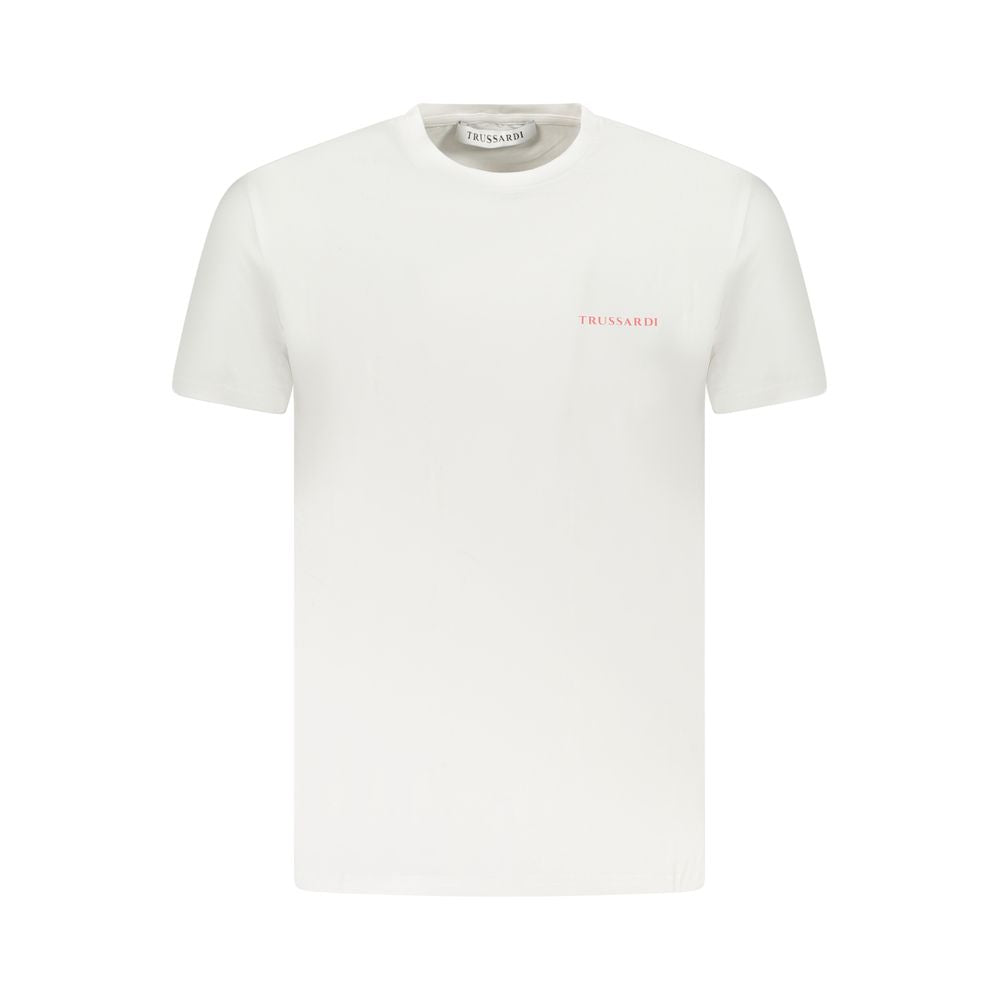 Trussardi Weißes Baumwoll-T-Shirt für Herren