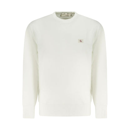 Calvin Klein Weißer Baumwollpullover für Herren