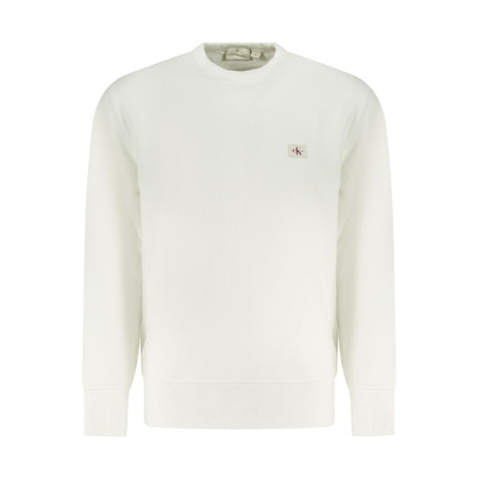 Calvin Klein Weißer Baumwollpullover für Herren