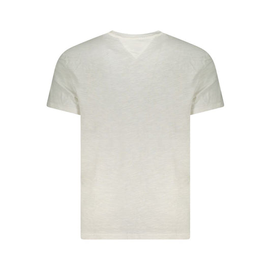 Tommy Hilfiger – Weißes Herren-T-Shirt aus Baumwolle