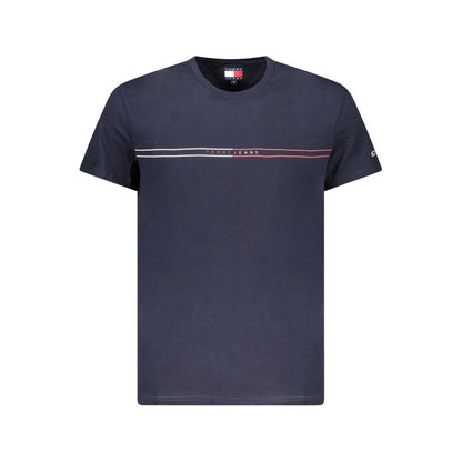 Tommy Hilfiger – Blaues Baumwoll-T-Shirt für Herren