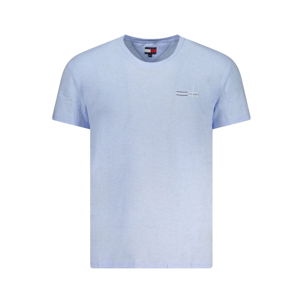 Tommy Hilfiger – Blaues Baumwoll-T-Shirt für Herren
