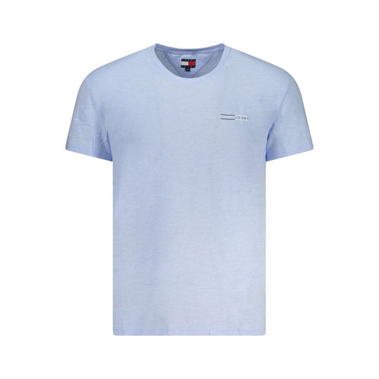 Tommy Hilfiger – Blaues Baumwoll-T-Shirt für Herren
