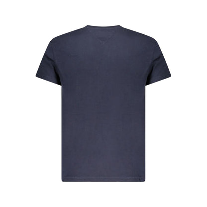Tommy Hilfiger – Blaues Baumwoll-T-Shirt für Herren