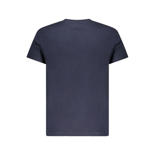 Tommy Hilfiger – Blaues Baumwoll-T-Shirt für Herren