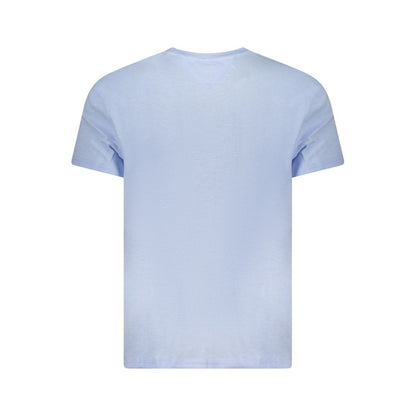 Tommy Hilfiger – Blaues Baumwoll-T-Shirt für Herren