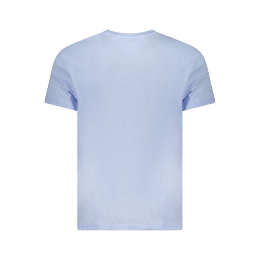Tommy Hilfiger – Blaues Baumwoll-T-Shirt für Herren