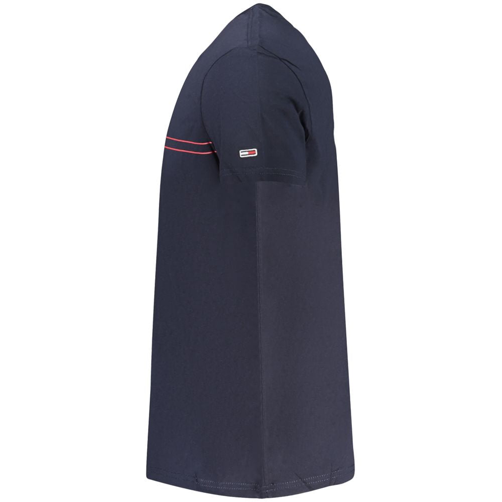 Tommy Hilfiger – Blaues Baumwoll-T-Shirt für Herren