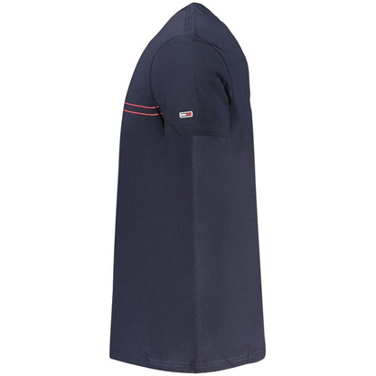 Tommy Hilfiger – Blaues Baumwoll-T-Shirt für Herren