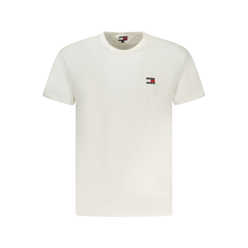 Tommy Hilfiger – Weißes Baumwoll-T-Shirt für Herren