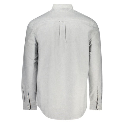 Tommy Hilfiger Herrenhemd aus grauer Baumwolle