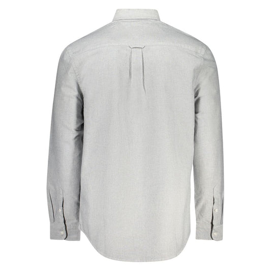 Tommy Hilfiger Herrenhemd aus grauer Baumwolle