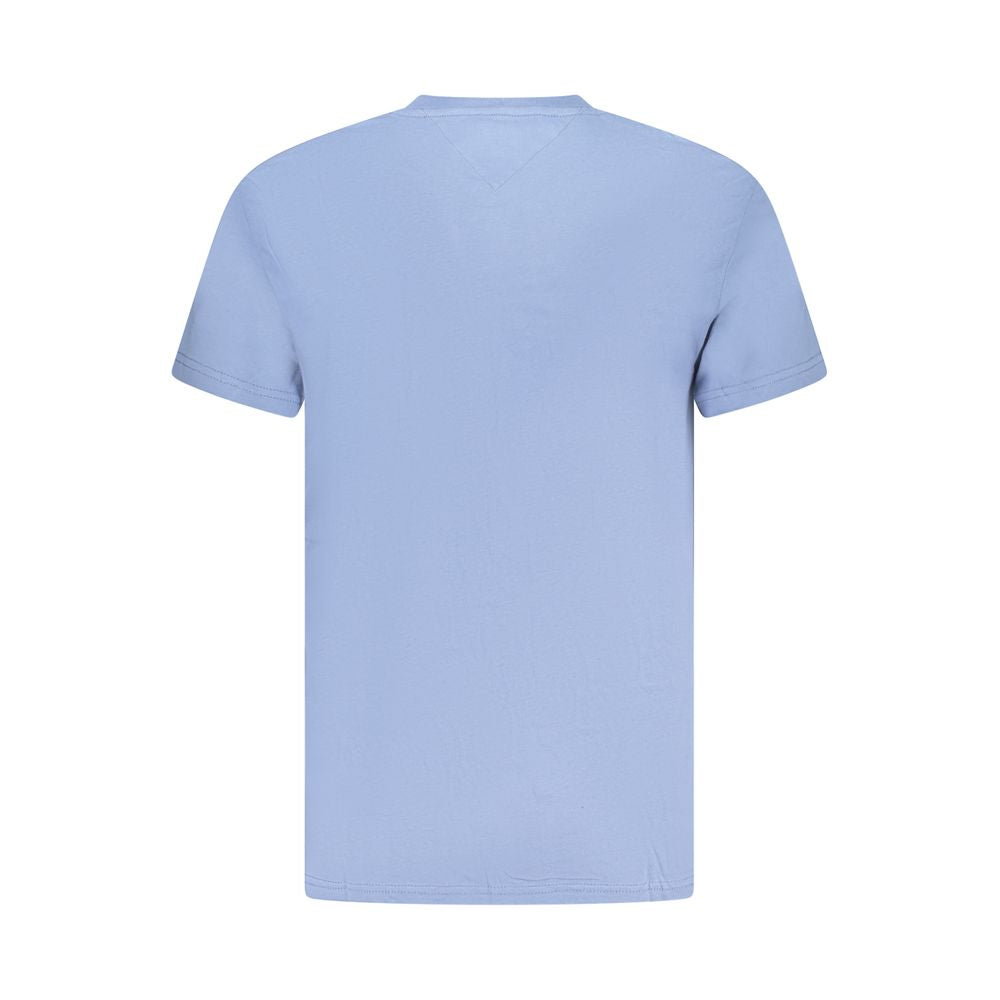 Tommy Hilfiger – Blaues Herren-T-Shirt aus Baumwolle