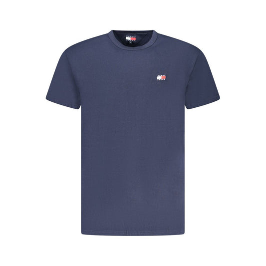 Tommy Hilfiger – Blaues Herren-T-Shirt aus Baumwolle