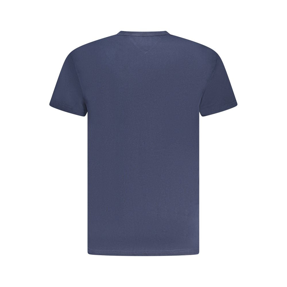 Tommy Hilfiger – Blaues Herren-T-Shirt aus Baumwolle