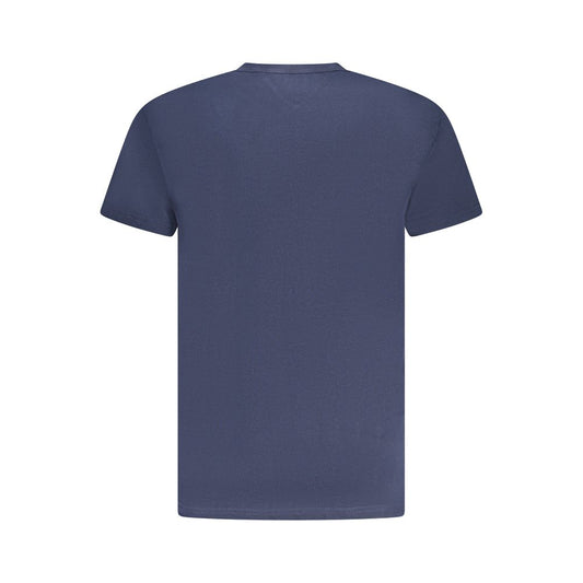 Tommy Hilfiger – Blaues Herren-T-Shirt aus Baumwolle