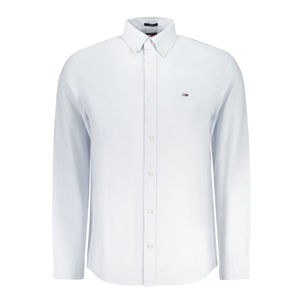 Tommy Hilfiger – Blaues Baumwollhemd für Herren