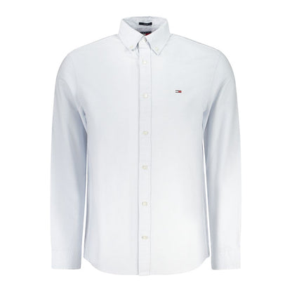 Tommy Hilfiger – Blaues Baumwollhemd für Herren