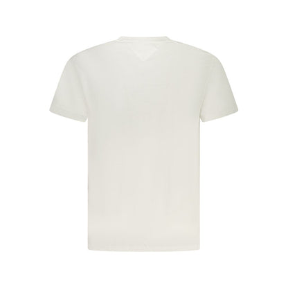 Tommy Hilfiger – Weißes Herren-T-Shirt aus Baumwolle