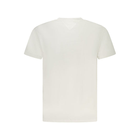 Tommy Hilfiger – Weißes Herren-T-Shirt aus Baumwolle