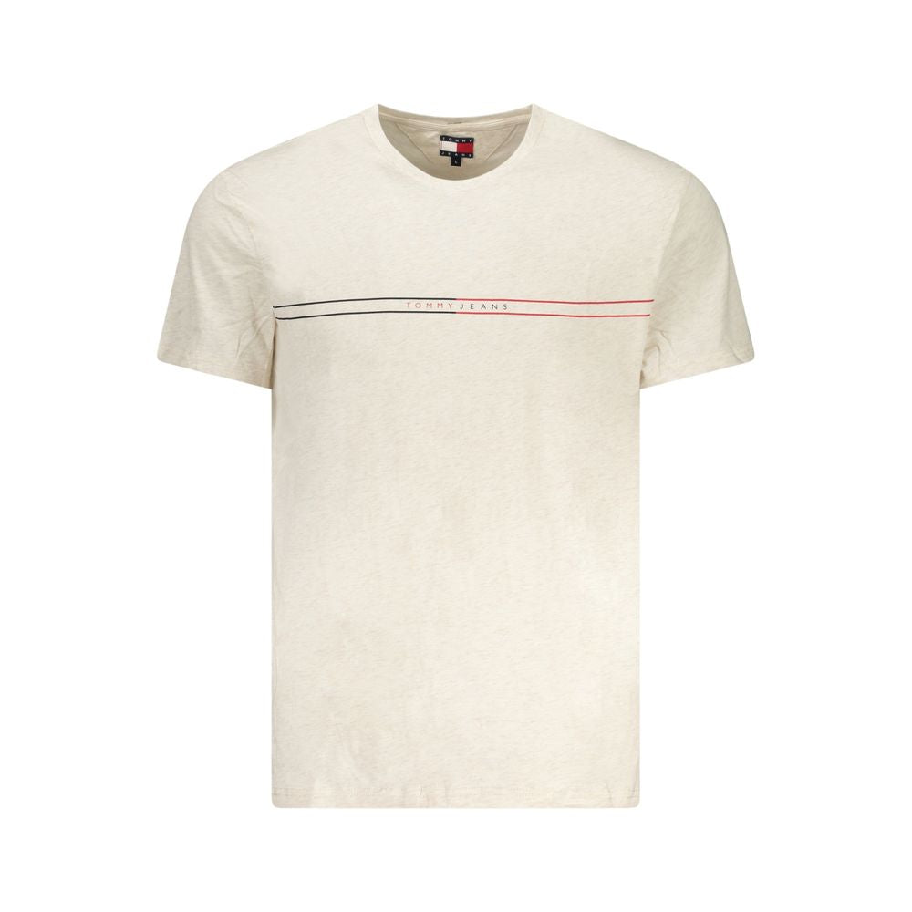 Tommy Hilfiger Beiges Baumwoll-T-Shirt für Herren
