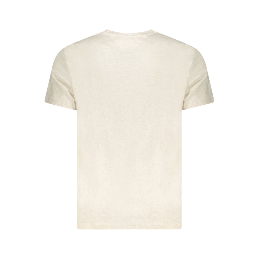 Tommy Hilfiger Beiges Baumwoll-T-Shirt für Herren