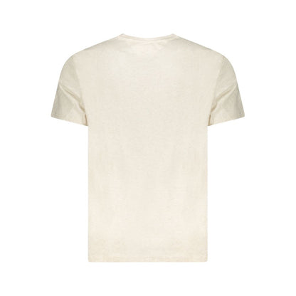Tommy Hilfiger Beiges Baumwoll-T-Shirt für Herren