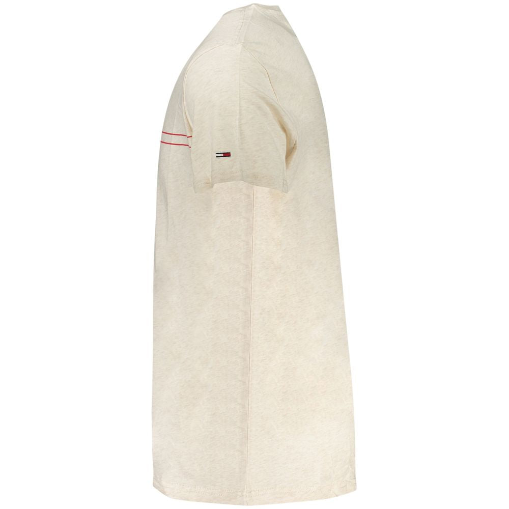 Tommy Hilfiger Beiges Baumwoll-T-Shirt für Herren