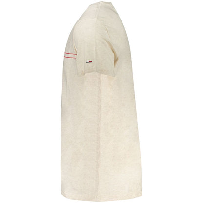 Tommy Hilfiger Beiges Baumwoll-T-Shirt für Herren