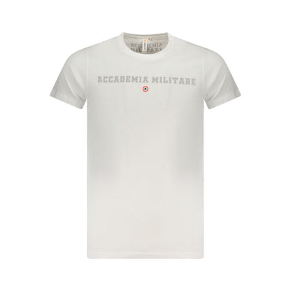 Weißes Baumwoll-T-Shirt der Accademia Militare