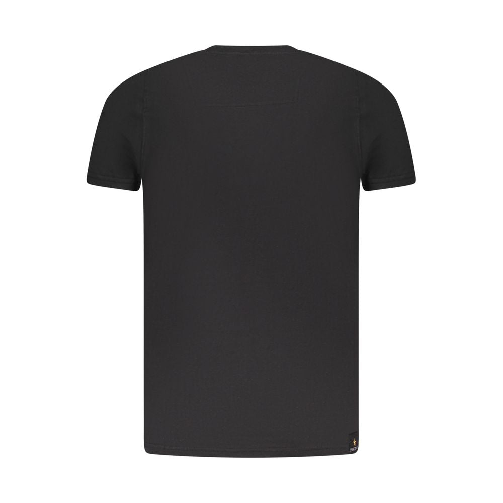 Schwarzes Baumwoll-T-Shirt von Accademia Militare