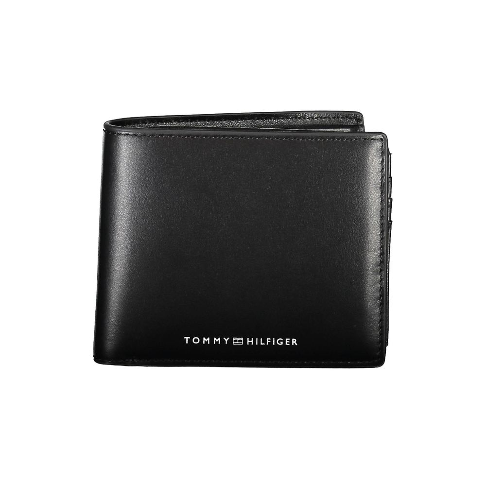 Tommy Hilfiger – Schwarze Lederbrieftasche