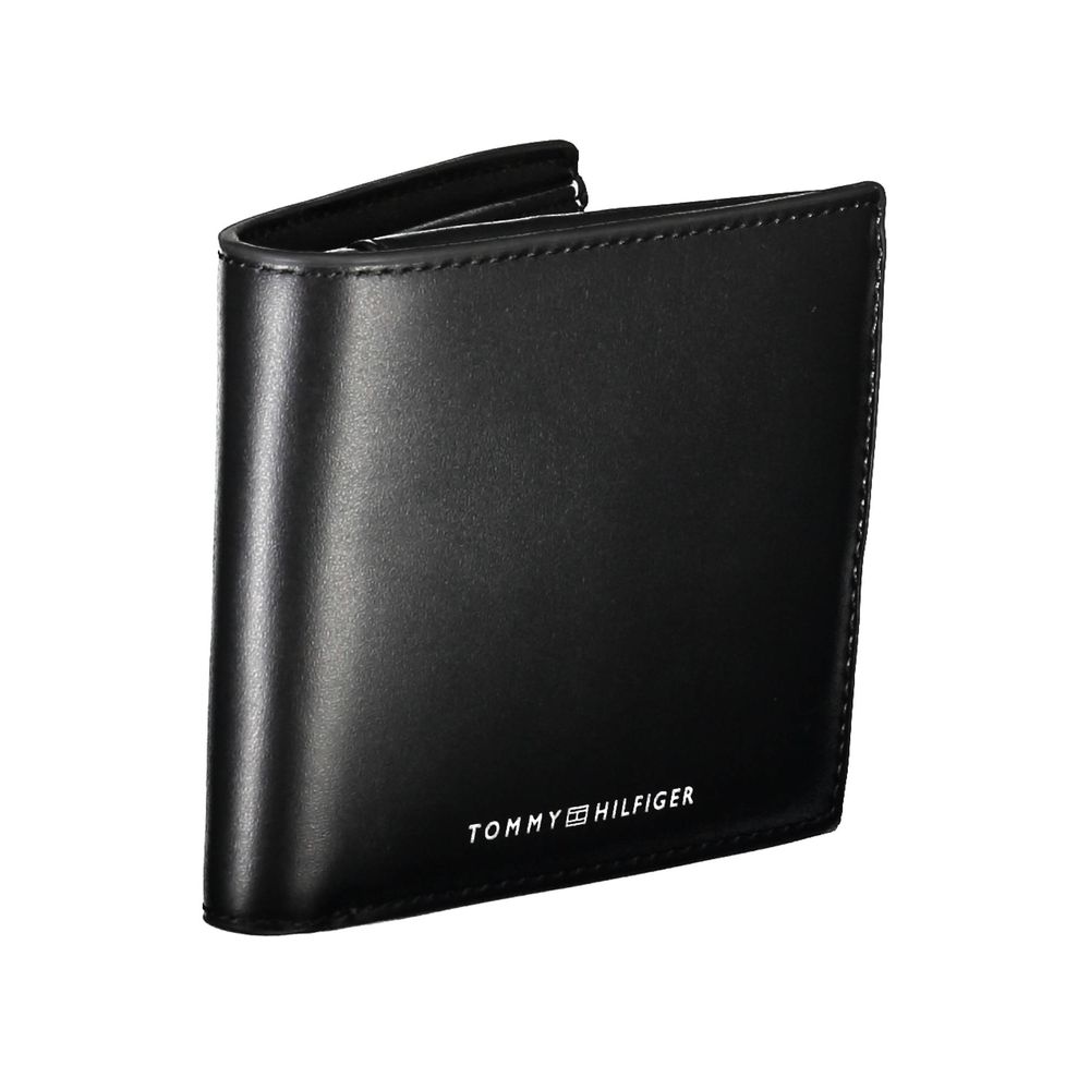 Tommy Hilfiger – Schwarze Lederbrieftasche