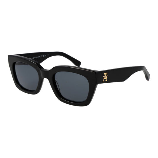 Tommy Hilfiger Schwarze Acetat-Sonnenbrille