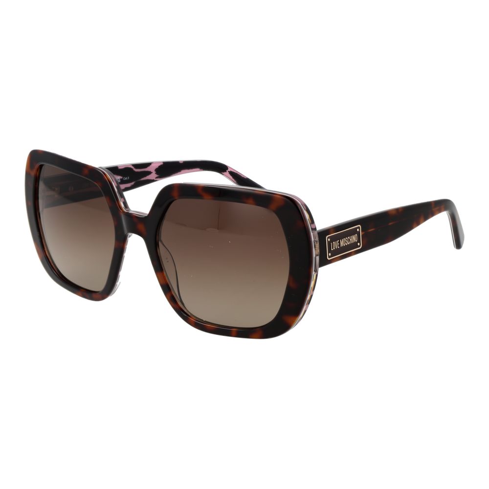 Love Moschino – Braune Acetat-Sonnenbrille