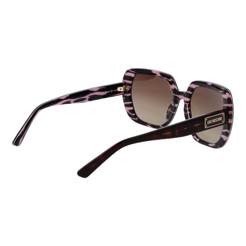Love Moschino – Braune Acetat-Sonnenbrille