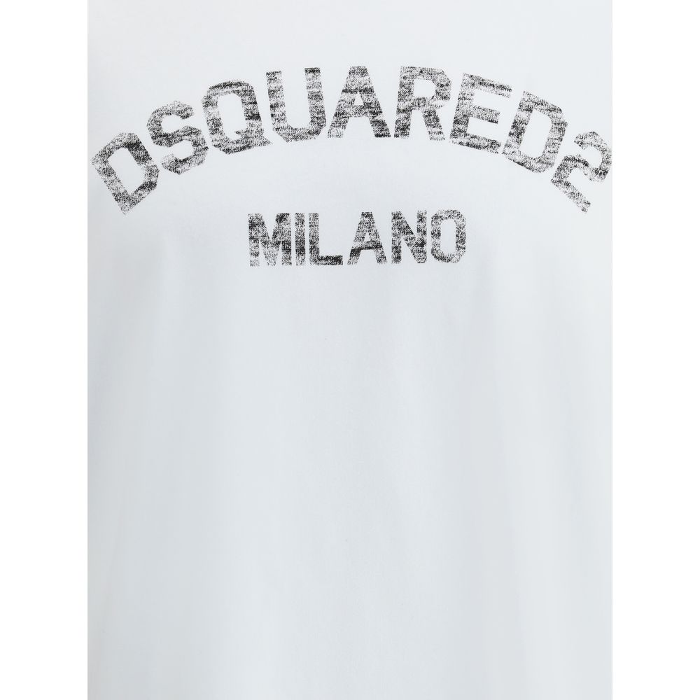 Dsquared² Weißes Baumwoll-T-Shirt