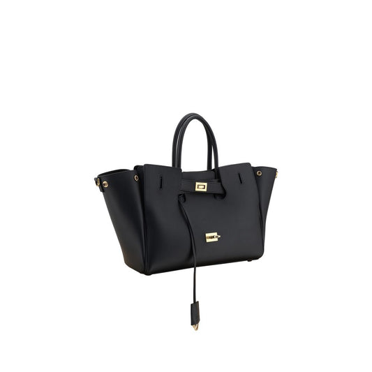 Balenciaga Schultertasche aus schwarzem Kalbsleder Bos Taurus