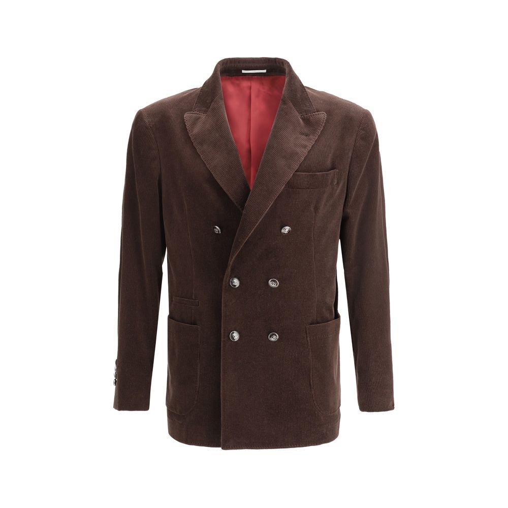 Brunello Cucinelli Samt-Blazerjacke