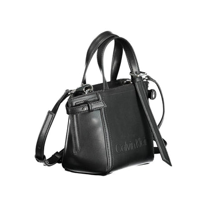 Calvin Klein Schwarze Polyester-Handtasche