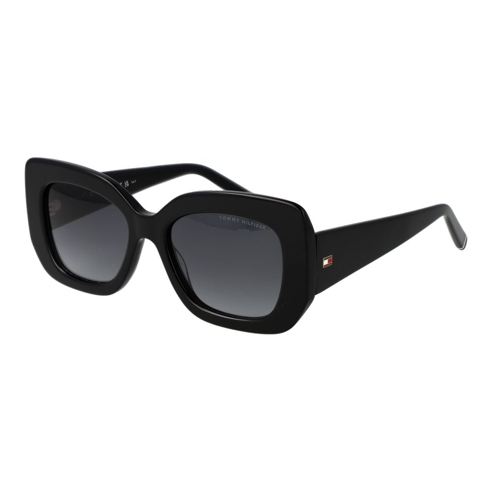 Tommy Hilfiger Schwarze Acetat-Sonnenbrille