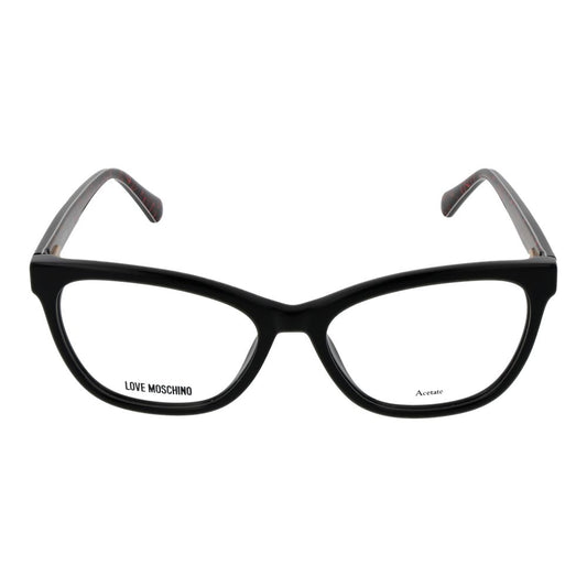 Love Moschino Schwarze Acetat-Brille (Gestell)