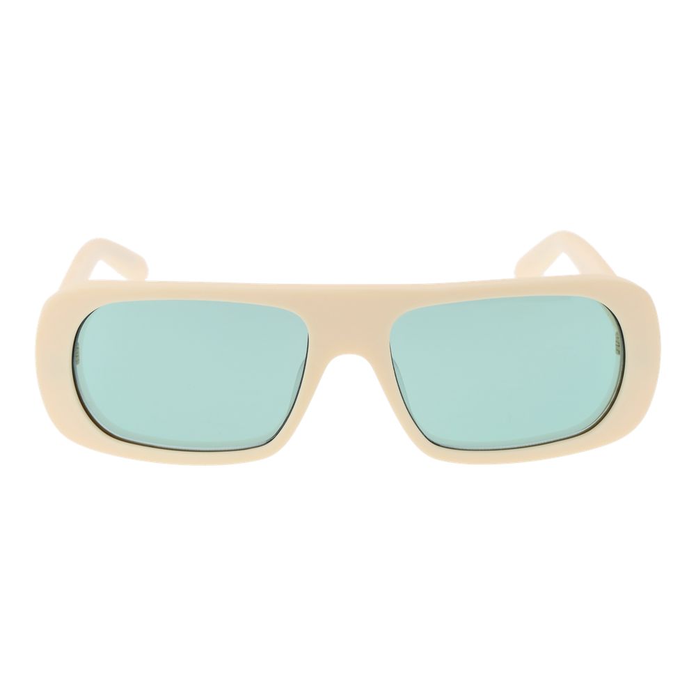 GCDS Cremefarbene Unisex-Sonnenbrille